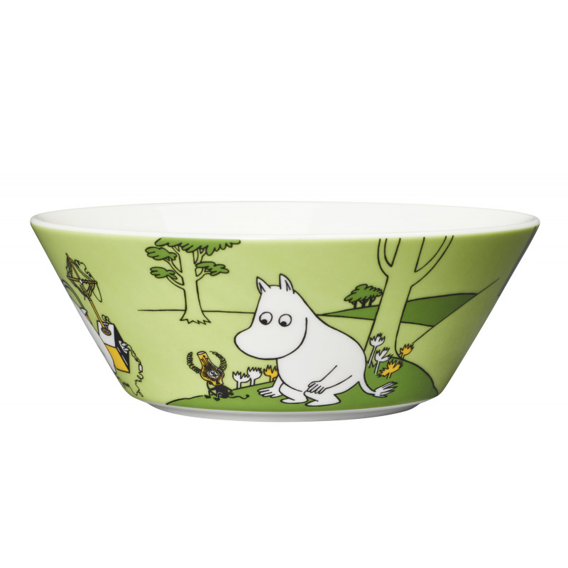 Moomin Bowl Moomintroll and the Martian Grassgreen 15 cm Arabia