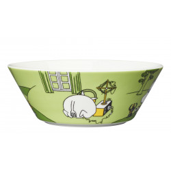 Moomin Bowl Moomintroll and the Martian Grassgreen 15 cm Arabia