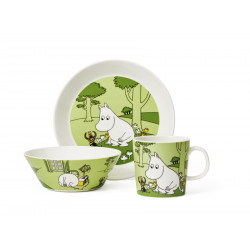 Moomin Plate Moomintroll and the Martian Grassgreen 17 cm Arabia