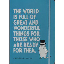 Moomin Notebook 128 Faintly Ruled/Blank Pages Moominpappa Citation A5 Putinki