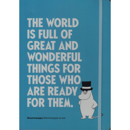 Moomin Notebook 128 Faintly Ruled/Blank Pages Moominpappa Citation A5 Putinki