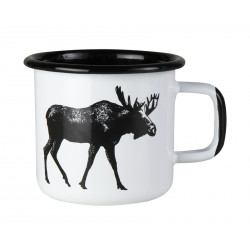 Muurla Nordic Enamel Mug 0.37 L Moose