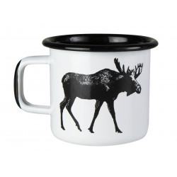 Muurla Nordic Enamel Mug 0.37 L Moose