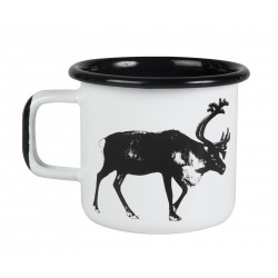 Muurla Nordic Enamel Mug 0.37 L Reindeer