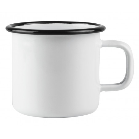 Muurla Enamel Mug Basic White 0.37 L