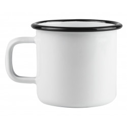 Muurla Enamel Mug Basic White 0.37 L