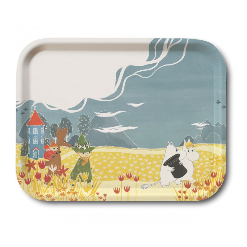 Moomin Birch Tray Valley Hat Bonnier 27 x 20 cm