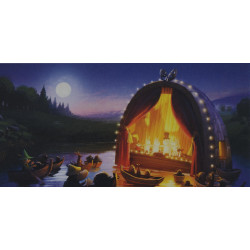 Moomin Animation Panoramic Postcards Set of 4 Putinki