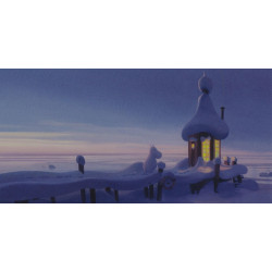 Moomin Animation Panoramic Postcards Set of 4 Putinki