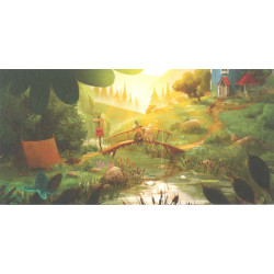 Moomin Animation Panoramic Postcards Set of 4 Putinki