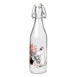 Moomin Glass Bottle with Lid Berries 0.5 L Muurla