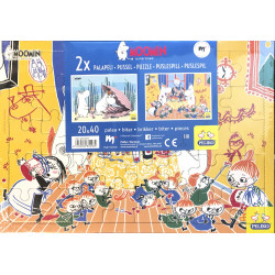 Moomin Puzzle Set of 2 Shell 20 pcs Party 40 pcs 30 x 21 cm