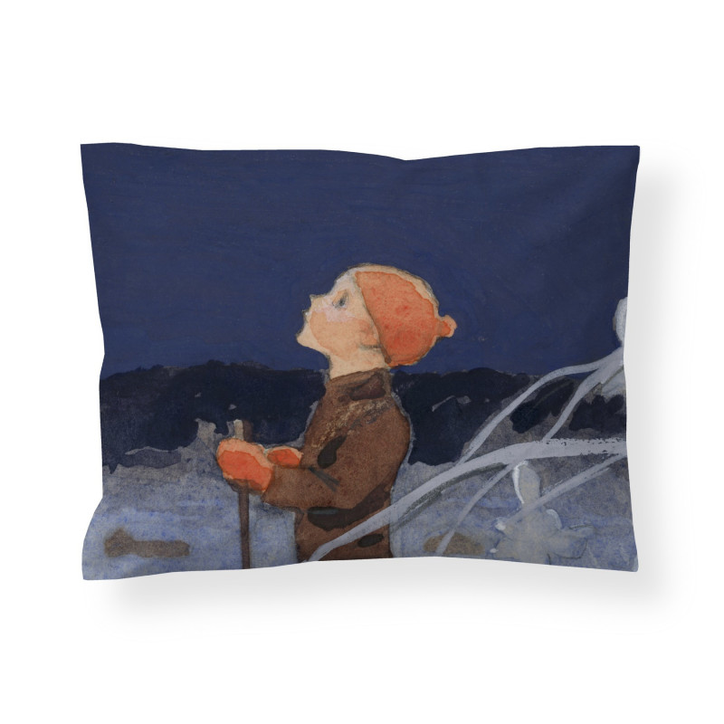 Finlayson Sateen Pillowcase Boy and Star Rudolf Koivu 50 x 60 cm