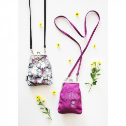 Moomin Vinssi Little My Umbrela Dance Long Strap Purple Purse 