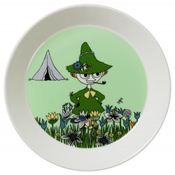 Moomin PLate 19 cm Snufkin Green New 2015 Arabia