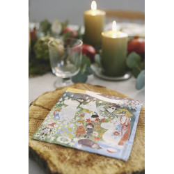 Moomin Napkins on the Medow Niitylla 33 cm Suomenkerta