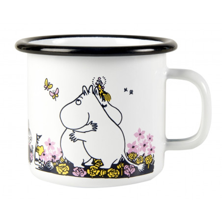 Moomin Love  Enamel Mug Hug White 0.25 L Muurla