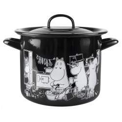 Moomi in The Kitchen Enamel Pot with Lid 3.5 L