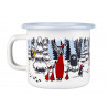 Moomin Enamel Mug Winter Forest 0.25 L