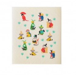Moomin Dishcloth Moomin 50's Pattern 17 x 20 cm