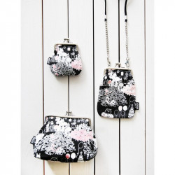 Moomin Pouch Bag Long Strap Metal Clasp Party Moments