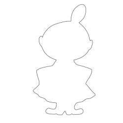 Moomin Little My  Cookie Cutter Size M
