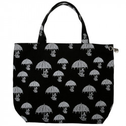 Moomin Shopping Bag Nana Pepper Black