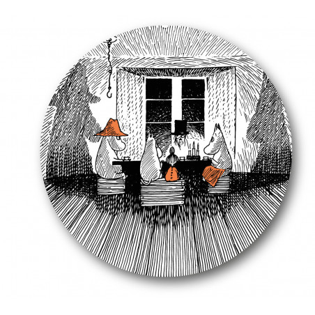 Moomin True to Its Origin Pot Coaster Cutting Board 21 cm