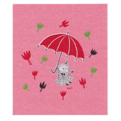 Moomin Dishcloth Little My Pink 17 x 20 cm