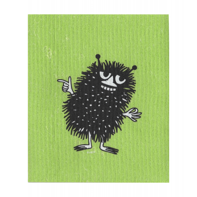 Moomin Dishcloth Stinky Green 17 x 20 cm