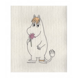Moomin Dishcloth Snorkmaiden with Flower 17 x 20 cm