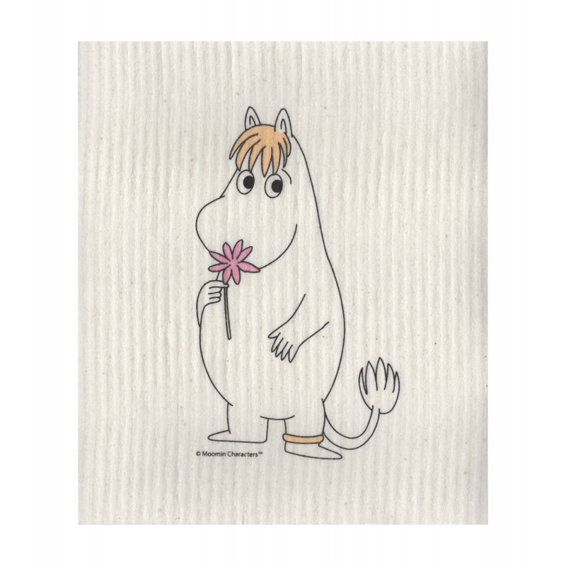 Moomin Dishcloth Snorkmaiden with Flower 17 x 20 cm