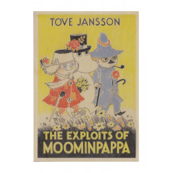 Moomin Wooden Large Postcard Birch Plywood The Exploits of Moominpappa