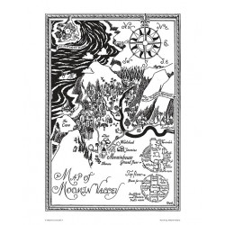 Moomin Set of 4 Posters 24 x 30 cm Black and White Set 20