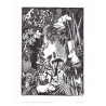 Moomin Set of 4 Posters 24 x 30 cm Black and White Set 20