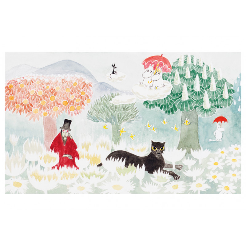 Moomin Greeting Card with Envelope Magicians Hat Panther