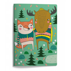 Mira Mallius A5 Notebook 15 x 21 cm 48 pages Fox and Moose