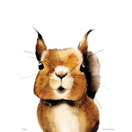 Henna Adel Poster 24 x 30 cm Squirrel