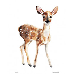Henna Adel Poster 24 x 30 cm  Baby Deer 