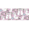 	Moomin Half Panama Fabric My Hero Lempimuumi Pink Finlayson 100 x 150 cm