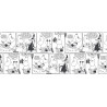 Moomin Thin Linen Fabric Comics Moominmamma Finlayson 100 x 150 cm