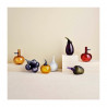 Iittala Glass Apple Bottle Red from Fruits and Vegetables Series Oiva Toikka