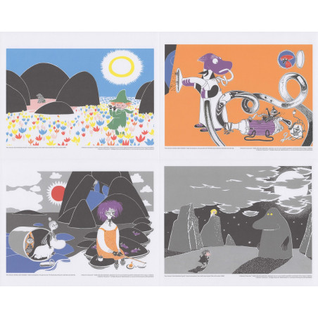 Moomin Set of 4 Posters 24 x 30 cm from Calendar Set 3 Putinki 