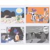 Moomin Set of 4 Posters 24 x 30 cm from Calendar Set 3 Putinki 