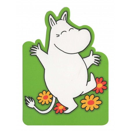 Moomin Postcard Moomintroll Green Shaped