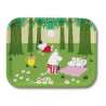 Moomin Birch Tray Relaxing Green Summer  27 x 20 cm