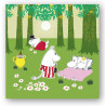 Moomin Napkins Relaxing Green Summer 33 x 33 cm 20 pcs
