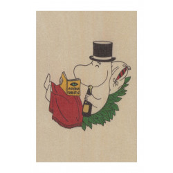 Moomin Wooden Postcard Birch Plywood Moominpappa
