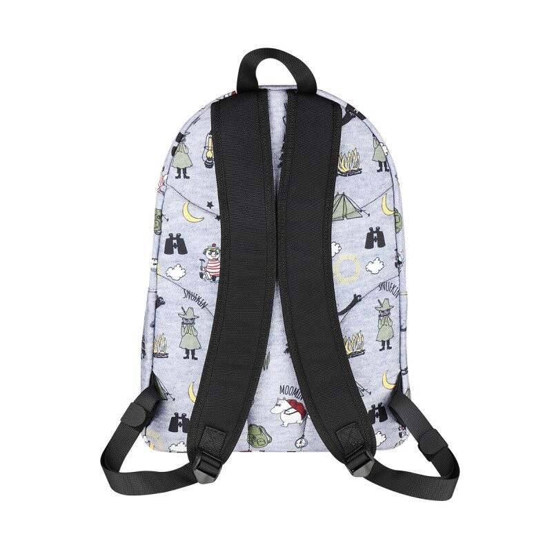 Moomin Nipsu Backpack Camping Trip Grey