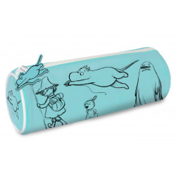 Moomin Pencilcase Tube Sketches Blue 